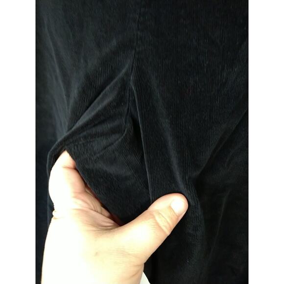 Talbots Woman 16 Corduroy Pants Navy Blue Stretch Side Zip Straight leg - Picture 4 of 12